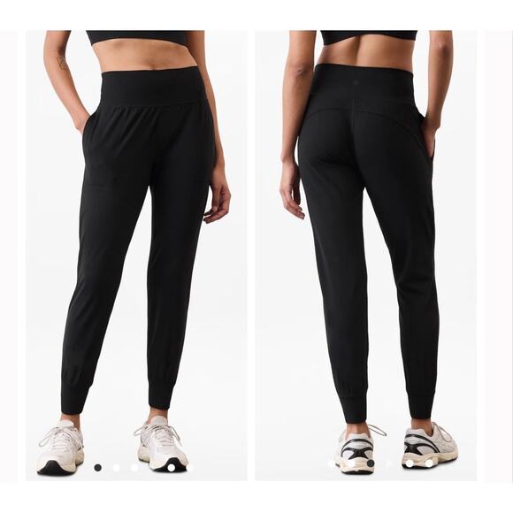 Athleta Salutation Jogger in Powervita Women’s Size XXS in Black EUC - Picture 1 of 13
